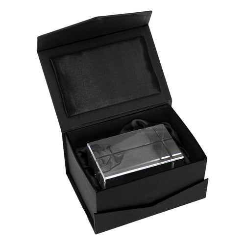 Trofeo Galvano Bloque Cristal Solid