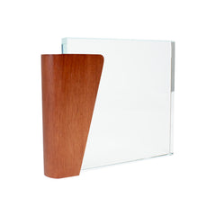 Trofeo Galvano de Madera y Cristal "Lewis"