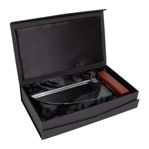 Trofeo Galvano de Madera y Cristal "Sail"