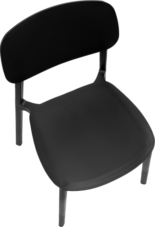 Silla apilable de plástico rígido "MARVIN"