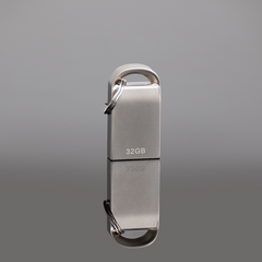 USB 2.0 Mini-Pendrive "Lock" de Acero inoxidable 32GB