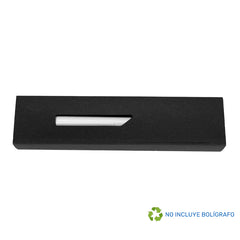 Estuche Porta-Lápiz o Bolígrafo, en cartón negro.