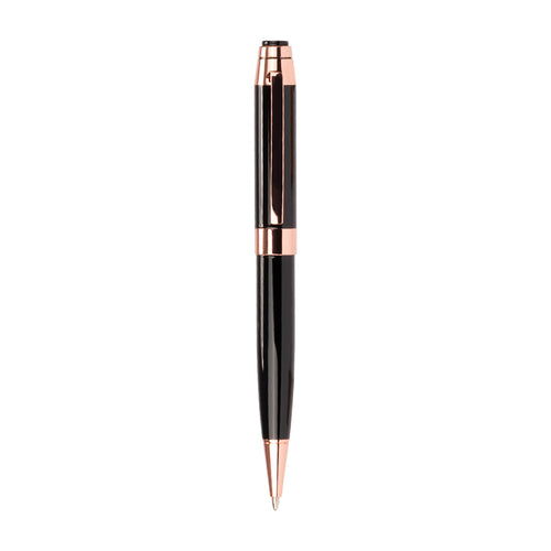 Set de Escritura "THORTON" negro con detalles encobrizados.