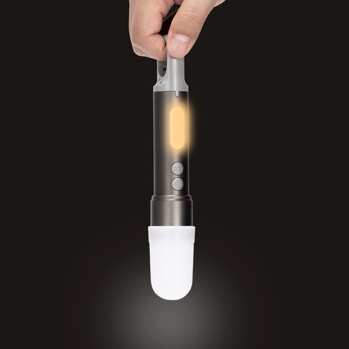 USB Linterna Táctica y lámpara recargable "HOOK" 15-en-1