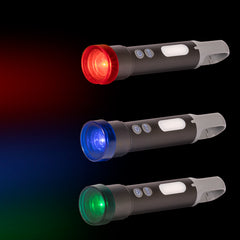 USB Linterna Táctica y lámpara recargable "HOOK" 15-en-1