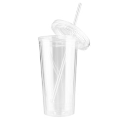 Vaso plástico doble pared aislante 600cc
