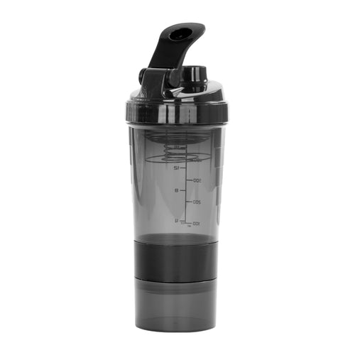 Vaso Gym para batidos proteína "SHAKE", con 4 compartimentos.