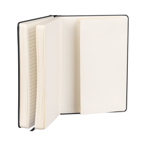Cuaderno "ROMA" con tapa dura de Eco-Cuero y 196 hojas.