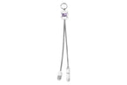 CABLE CARGADOR DE CELULARES "CELLER" color Gris+blanco