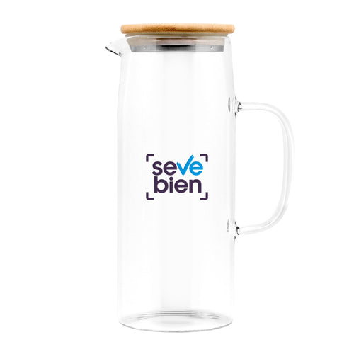Jarra con tapa "BAMBJUG" color Transparente