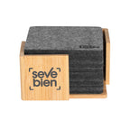 Posavasos de RPET "KOSTER" color Gris