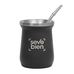 SET DE MATE "MAT&ENZO" color Negro