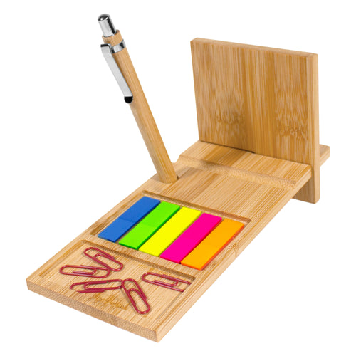 ORGANIZADOR DE ESCRITORIO DE BAMBÚ "NAGANO DESK" color Madera
