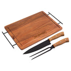 Set de Asado / BBQ "BRANGUS" color Madera