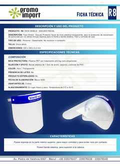 Set de 10 Face Shield - Escudo Facial