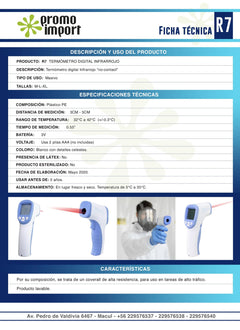 Termómetro digital Infrarrojo