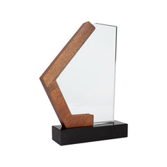Trofeo Galvano de Madera, Mármol y Cristal "Mercx"