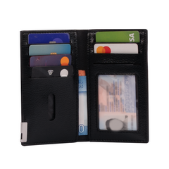 Porta-Tarjetas vertical de Eco-Cuero "LICENSE"