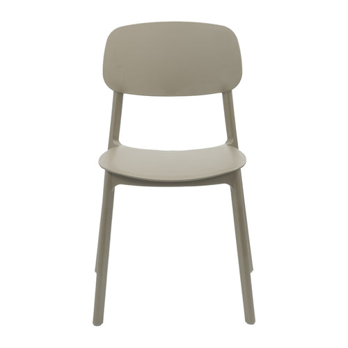 Silla apilable de plástico rígido "MARVIN"