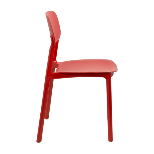 Silla apilable de plástico rígido "MARVIN"