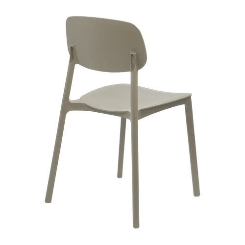Silla apilable de plástico rígido "MARVIN"