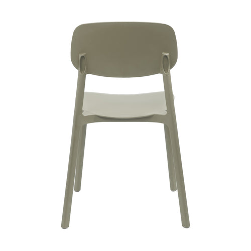 Silla apilable de plástico rígido "MARVIN"