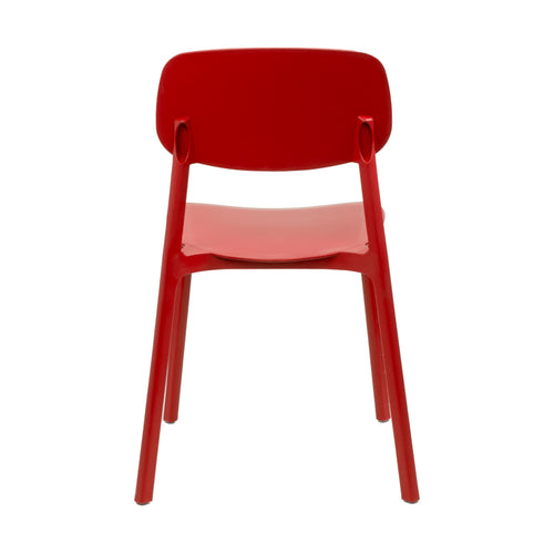 Silla apilable de plástico rígido "MARVIN"