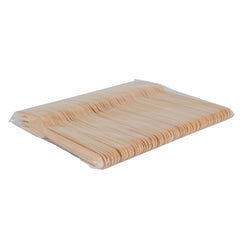 Bolsa con 100 tenedores de madera de Abedul