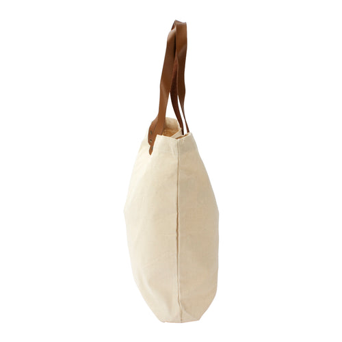 Bolsa de Compras 10oz Canvas asas Cuero