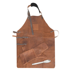 Set Asador de Cuero de Búfalo