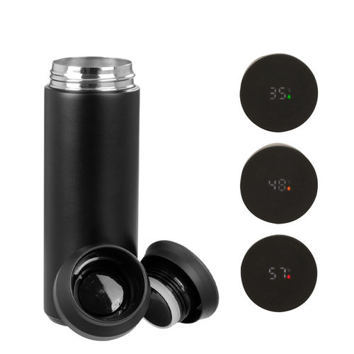 Termo doble pared de acero, con termómetro digital "SMART LID", 480cc