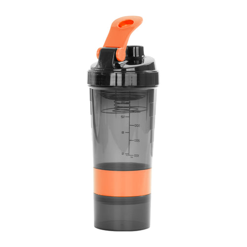Vaso Gym para batidos proteína "SHAKE", con 4 compartimentos.