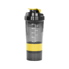 Vaso Gym para batidos proteína "SHAKE", con 4 compartimentos.