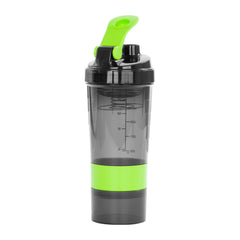 Vaso Gym para batidos proteína "SHAKE", con 4 compartimentos.