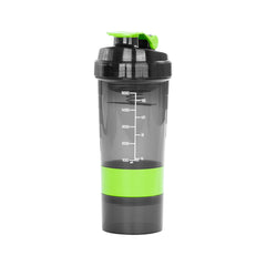 Vaso Gym para batidos proteína "SHAKE", con 4 compartimentos.