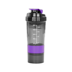 Vaso Gym para batidos proteína "SHAKE", con 4 compartimentos.