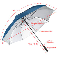 Paraguas Gigante de Golf WINDPROOF, tela UV