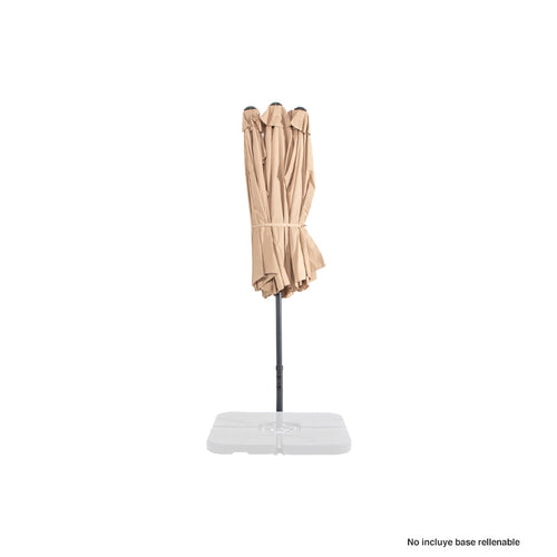 Quitasol ovalado "Twins" 4.55x2.7M