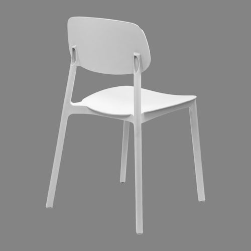 Silla apilable de plástico rígido "MARVIN"