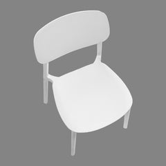 Silla apilable de plástico rígido "MARVIN"