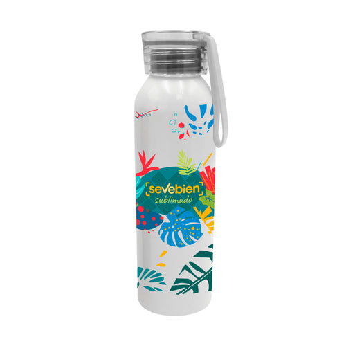 Botella sublimable "HEY" color Blanco