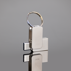 USB 3.0 Mini-Pendrive "Giro" de Acero inoxidable 16GB