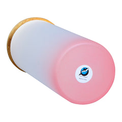 Botella Vidrio Borosilicato Sublimación, tapa Bamboo 500cc