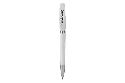 BOLIGRAFO "ELF" TINTA AZUL color Blanco