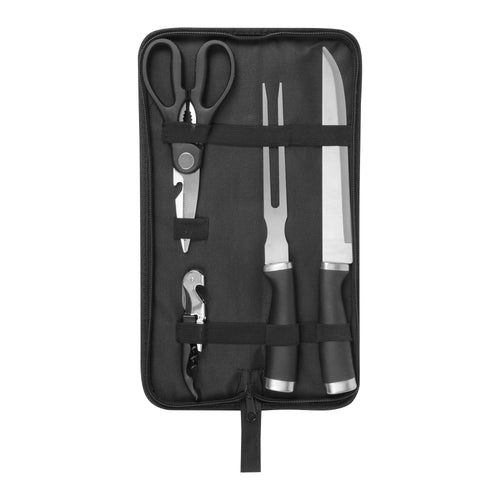 SET DE ASADO / BBQ "HUNAN" color Negro