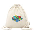 Bolsa mochila de algodón "CHILL" color Natural