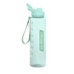 Botella deportiva motivacional "BORG" color Celeste