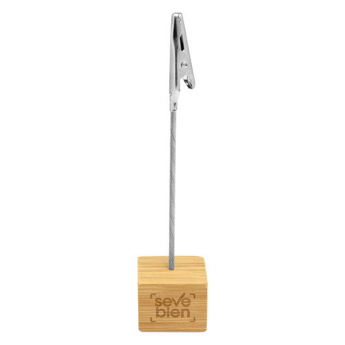 Memo clip de escritorio "BAMBSTICK" color Madera