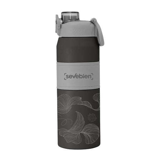 Botella térmica "PUSH" color Gris