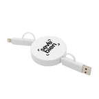 Cable retráctil de carga "FASTER" color Blanco